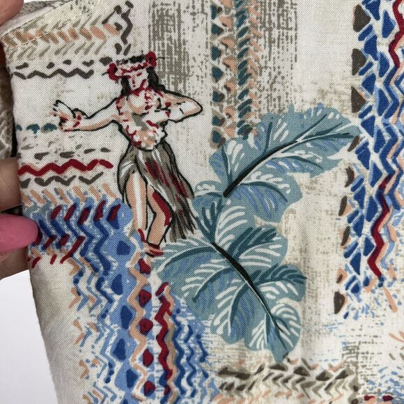 Batik Bay Size M Hawaiian Shirt Aloha Button Up Hula Girl Surf Boards Pineapples - Picture 5 of 11